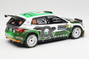 Skoda Fabia Rally2 #24 N. Gryazin / K. Aleksandrov Rally Monte Carlo 2023 IXO 1:18 18RMC155B Metāls — attēls 2 no 6