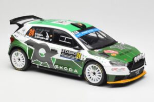 Skoda Fabia Rally2 #24 N. Gryazin / K. Aleksandrov Rally Monte Carlo 2023 IXO 1:18 18RMC155B Metāls — attēls 4 no 6