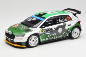 Skoda Fabia Rally2 #24 N. Gryazin / K. Aleksandrov Rally Monte Carlo 2023 IXO 1:18 18RMC155B Metāls