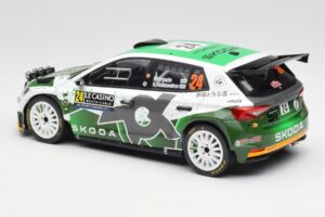 Skoda Fabia Rally2 #24 N. Gryazin / K. Aleksandrov Rally Monte Carlo 2023 IXO 1:18 18RMC155B Metāls — attēls 5 no 6