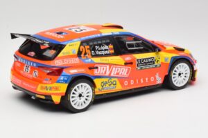 Skoda Fabia Rally2 #25 P. Lopez Rally Monte Carlo 2024 IXO 1:18 18RMC199 Metāls — attēls 2 no 6
