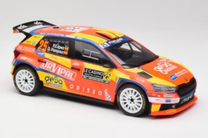 Skoda Fabia Rally2 #25 P. Lopez Rally Monte Carlo 2024 IXO 1:18 18RMC199 Metāls — attēls 4 no 6