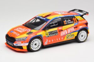 Skoda Fabia Rally2 #25 P. Lopez Rally Monte Carlo 2024 IXO 1:18 18RMC199 Metāls