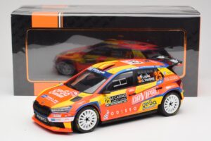 Skoda Fabia Rally2 #25 P. Lopez Rally Monte Carlo 2024 IXO 1:18 18RMC199 Metāls — attēls 6 no 6