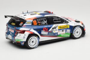 Skoda Fabia Rally2 #10 S. Wagner / G. Winter Barum Czech Rally Zlín 2024 IXO 1:18 18RMC221 Metāls — attēls 2 no 6