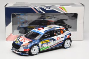 Skoda Fabia Rally2 #10 S. Wagner / G. Winter Barum Czech Rally Zlín 2024 IXO 1:18 18RMC221 Metāls — attēls 6 no 6