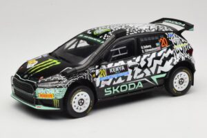 Skoda Fabia Rally2 #20 O. Solberg / E. Edmund Safari Rally Kenya 2024 IXO 1:18 18RMC222 Metāls