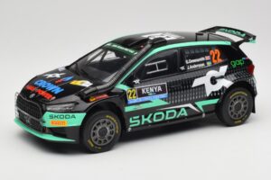 Skoda Fabia Rally2 #22 Toksport G. Greensmith / J. Andersson Safari Rally Kenya 2024 IXO 1:18 18RMC209 Metāls