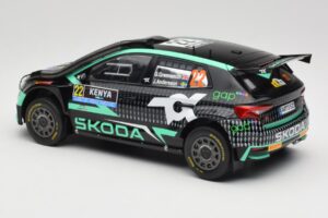 Skoda Fabia Rally2 #22 Toksport G. Greensmith / J. Andersson Safari Rally Kenya 2024 IXO 1:18 18RMC209 Metāls — attēls 5 no 6