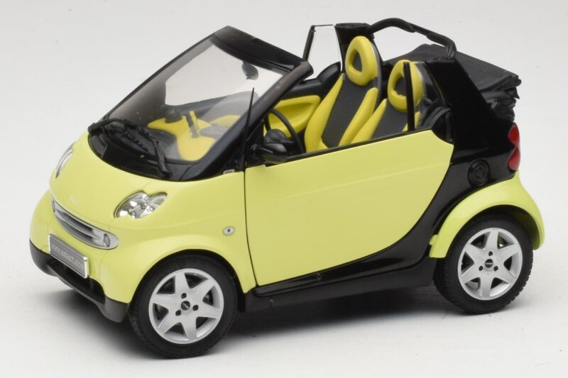 Smart Fortwo 450 Cabrio Dzeltens Minichamps 1:18 0012889V001C49Q00 Metāls