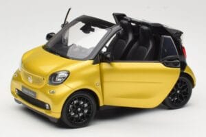 Smart Fortwo 453 Kabriolets Melns Un Dzeltens Norev 1:18 B66960289 Metāls — attēls 2 no 8