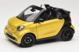 Smart Fortwo 453 Kabriolets Melns Un Dzeltens Norev 1:18 B66960289 Metāls