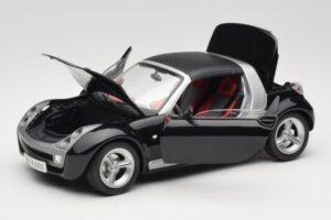 Smart Roadster Melns Bburago 1:18 34099-M1 Metāls — attēls 2 no 8