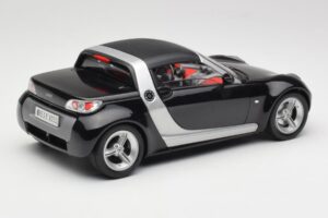 Smart Roadster Melns Bburago 1:18 34099-M1 Metāls — attēls 3 no 8