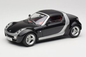 Smart Roadster Melns Bburago 1:18 34099-M1 Metāls