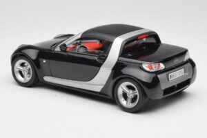 Smart Roadster Melns Bburago 1:18 34099-M1 Metāls — attēls 7 no 8
