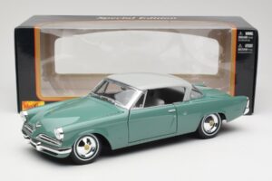 Studebaker Starliner Seafoam Zaļš & Shasta Balts Maisto 1:18 31651 Metāls — attēls 8 no 8