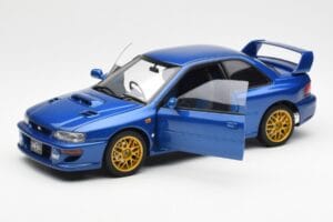 Subaru Impreza 22B Upgraded Version Zils Ar Zelta Diskiem AUTOart 1:18 78602 Metāls — attēls 2 no 8