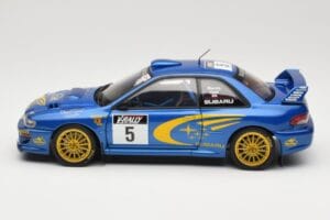 Subaru Impreza WRC #5 R. Burns / R. Reid Rally de France 1999 AUTOart 1:18 89993 Metāls — attēls 4 no 8