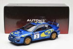 Subaru Impreza WRC #3 C. McRae / N. Grist Safari Rally Winner 1997 AUTOart 1:18 89792 Metāls — attēls 8 no 8