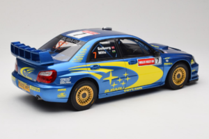 Subaru Impreza WRC S9 #7 P. Solberg / P. Mills Rally Great Britain 2003 Otto 1:12 G092 Sveķi — attēls 2 no 6