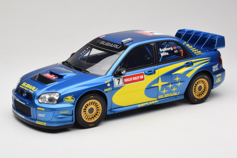 Subaru Impreza WRC S9 #7 P. Solberg / P. Mills Rally Great Britain 2003 Otto 1:12 G092 Sveķi