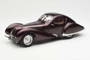 Talbot-Lago T150 C-SS Figoni & Falaschi Teardrop Tumši Bordeaux Metalic CMC 1:18 M-179 Metāls