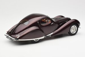 Talbot-Lago T150 C-SS Figoni & Falaschi Teardrop Tumši Bordeaux Metalic CMC 1:18 M-179 Metāls — attēls 5 no 6