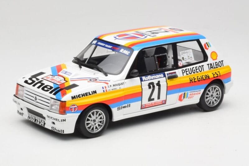 Talbot Samba Rallye Group B #12 J-P. Bouquet Tour de Corse 1985 Otto 1:18 OT1116 Sveķi
