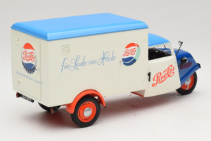 Tempo Dreirad Kastenwagen Pepsi Minichamps 1:18 150099024 Metāls — attēls 3 no 8