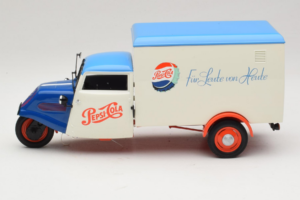 Tempo Dreirad Kastenwagen Pepsi Minichamps 1:18 150099024 Metāls — attēls 4 no 8