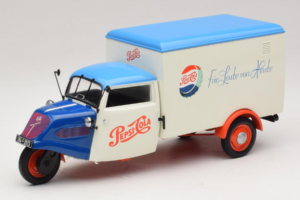 Tempo Dreirad Kastenwagen Pepsi Minichamps 1:18 150099024 Metāls