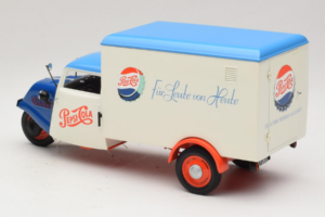 Tempo Dreirad Kastenwagen Pepsi Minichamps 1:18 150099024 Metāls — attēls 7 no 8