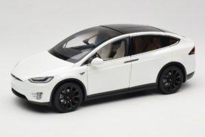 Tesla Model X Balts OEM 1:18 TESLA001 Metāls