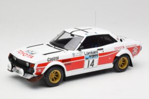 Toyota Celica 2000 GT RA21 #14 P-I. Walfridson RAC Rally 1977 IXO 1:18 18RMC189B Metāls