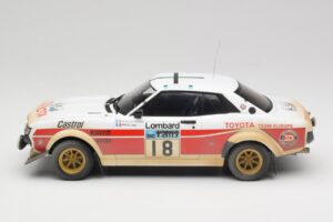 Toyota Celica 2000 GT RA21 #18 J-L. Therier RAC Rally 1977 IXO 1:18 18RMC189C Metāls — attēls 3 no 6