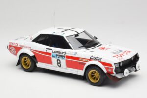 Toyota Celica 2000 GT RA21 #8 H. Mikkola / A. Hertz RAC Rally 1977 IXO 1:18 18RMC189A Metāls — attēls 4 no 6