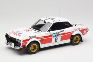 Toyota Celica 2000 GT RA21 #8 H. Mikkola / A. Hertz RAC Rally 1977 IXO 1:18 18RMC189A Metāls