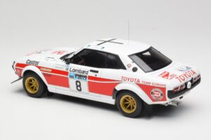 Toyota Celica 2000 GT RA21 #8 H. Mikkola / A. Hertz RAC Rally 1977 IXO 1:18 18RMC189A Metāls — attēls 5 no 6