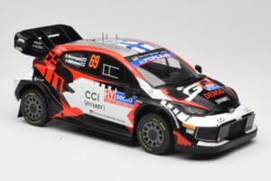 Toyota GR Yaris Rally1 #69 Toyota Gazoo Racing WRT K. Rovanpera / J. Halttunen Rally Finland 2024 IXO 1:18 18RMC218 Metāls — attēls 4 no 6