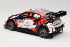 Toyota GR Yaris Rally1 #69 Toyota Gazoo Racing WRT K. Rovanpera / J. Halttunen Rally Finland 2024 IXO 1:18 18RMC218 Metāls — attēls 5 no 6