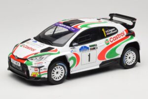 Toyota GR Yaris Rally2 #1 C. Ingram / R. Whittock Voyonic Grampian Forest Rally 2024 IXO 1:18 18RMC213 Metāls