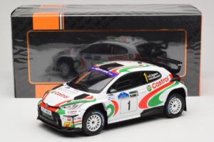 Toyota GR Yaris Rally2 #1 C. Ingram / R. Whittock Voyonic Grampian Forest Rally 2024 IXO 1:18 18RMC213 Metāls — attēls 6 no 6