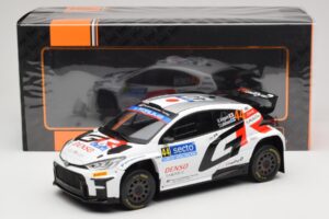 Toyota GR Yaris Rally2 #44 H. Kogure Rally Finland 2024 IXO 1:18 18RMC212B Metāls — attēls 6 no 6
