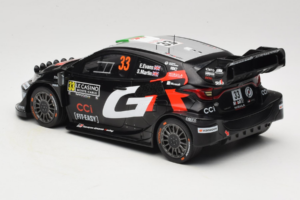 Toyota GR Yaris WRC #33 E. Evans / S. Martin Rally Monte Carlo 2025 IXO 1:18 18RMC229B Metāls — attēls 5 no 6