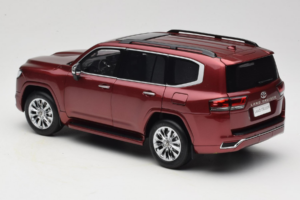 Toyota Land Cruiser LC300 ZX Sarkans LCD 1:18 LCD18013-ZX-RE Metāls — attēls 7 no 8