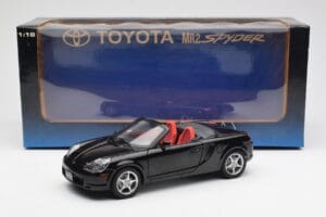 Toyota MR2 Spyder W30 Melns LHD AUTOart 1:18 78714 Metāls — attēls 8 no 8