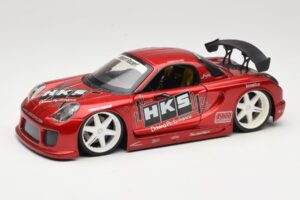 Toyota MR2 Spyder ZZW30 Tuned Sarkans Jada 1:18 63194 Metāls