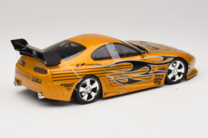 Toyota Supra A80 Zeltainis Tunerz Edition Hot Wheels 1:18 B6091 Metāls — attēls 3 no 7