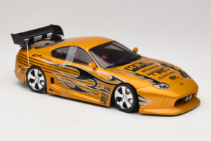 Toyota Supra A80 Zeltainis Tunerz Edition Hot Wheels 1:18 B6091 Metāls — attēls 5 no 7